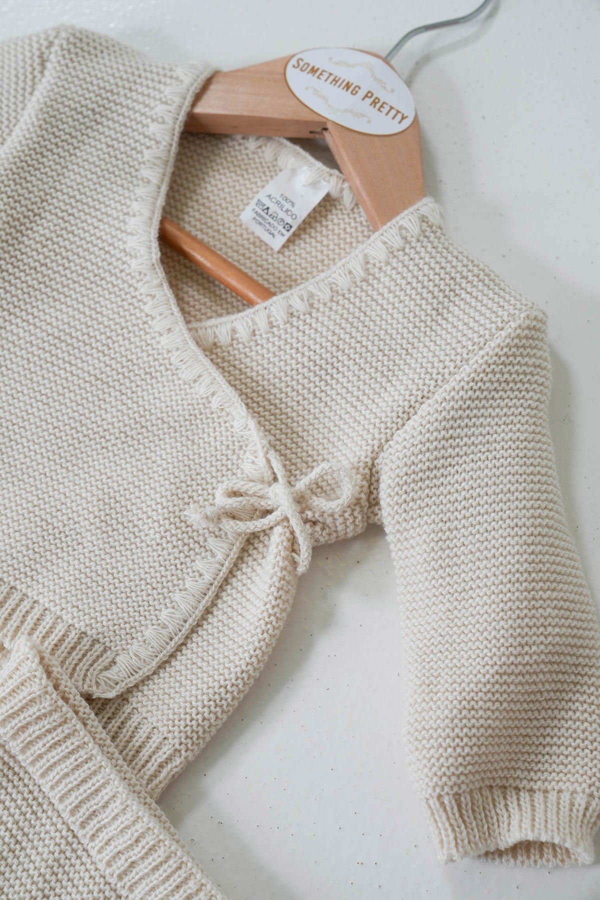 Cream Wrap Knit Set