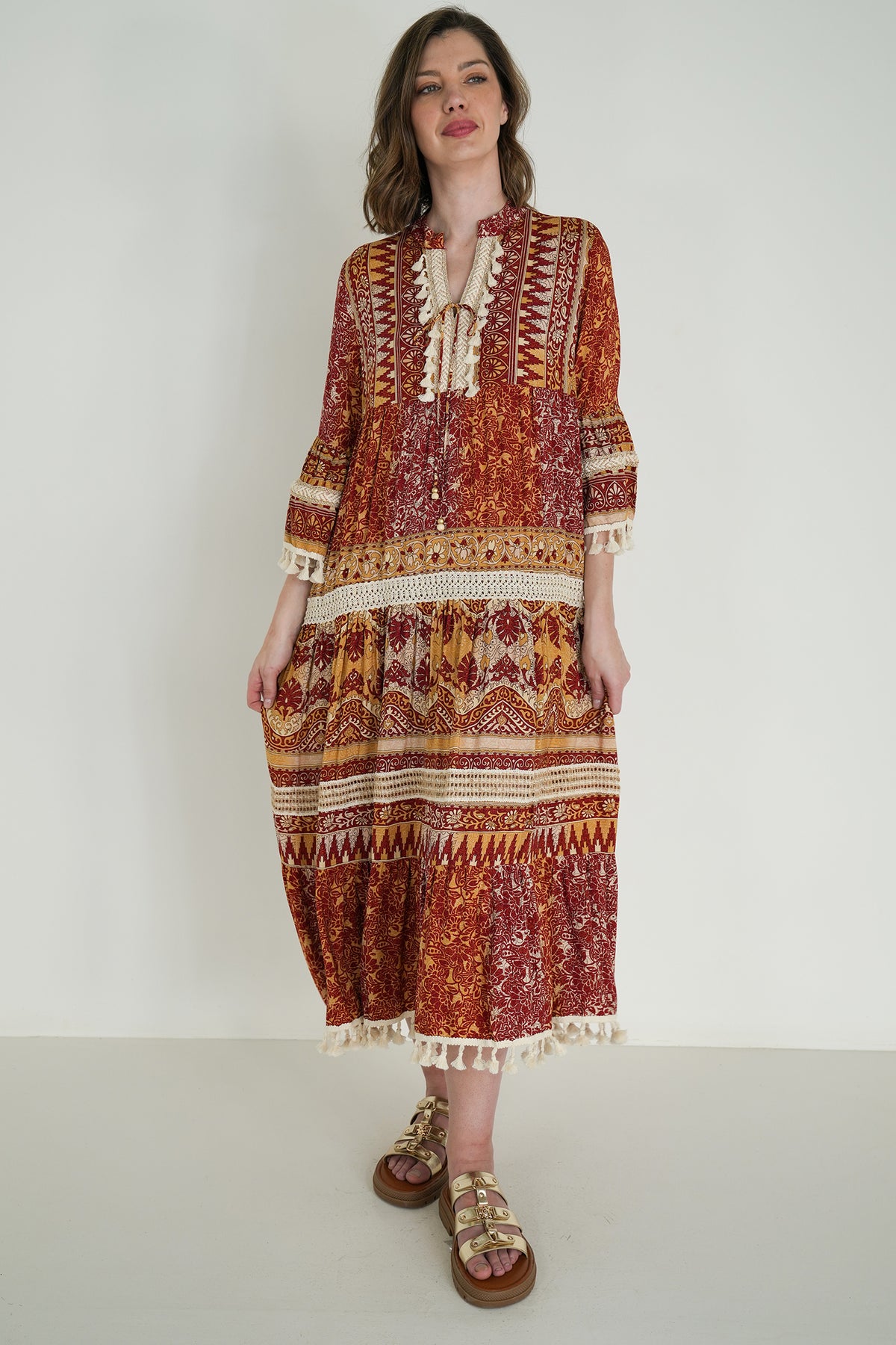Burgundy Heather Dress