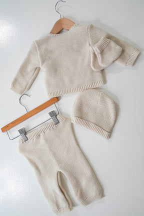 Cream Wrap Knit Set