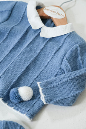Dusty Blue Duke Knit Set