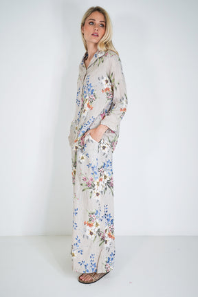 Cream Meagan Linen Pant