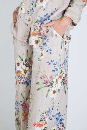 Cream Meagan Linen Pant