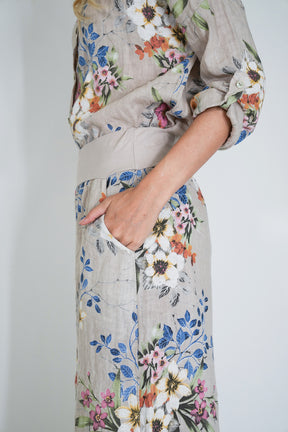 Cream Meagan Linen Pant