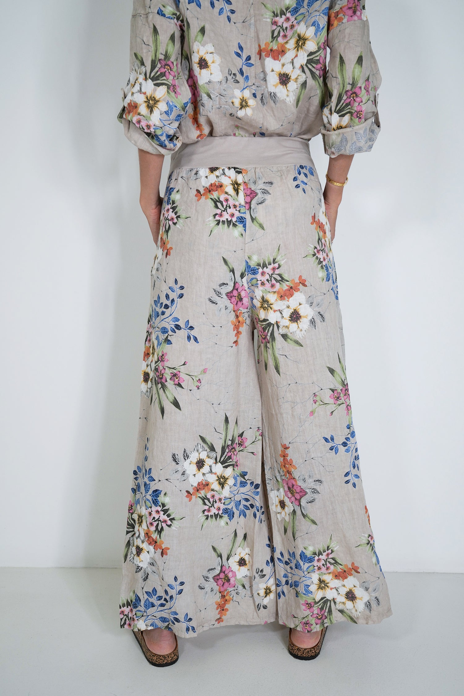 Cream Meagan Linen Pant