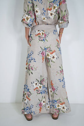 Cream Meagan Linen Pant