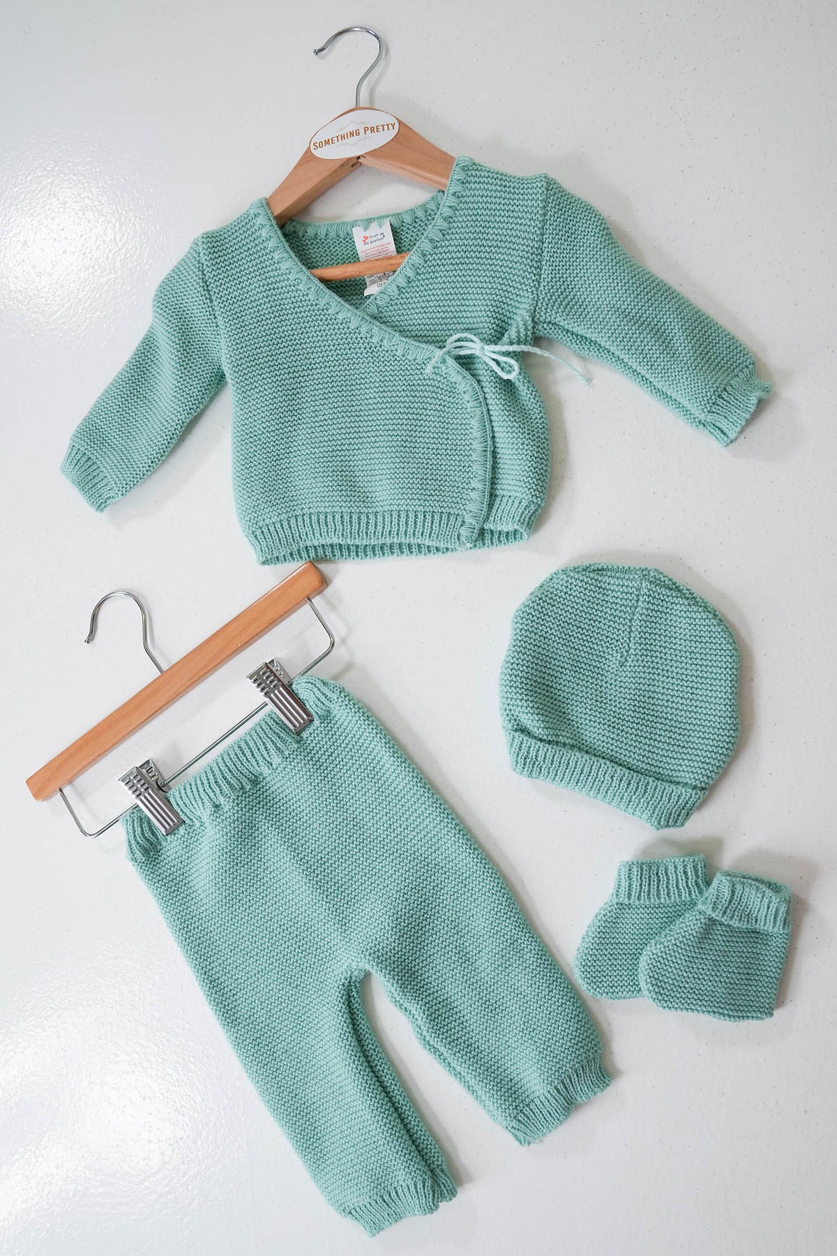 Mint Wrap Knit Set