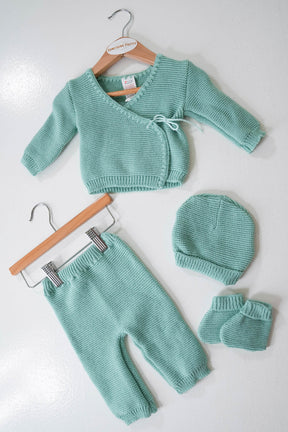 Mint Wrap Knit Set