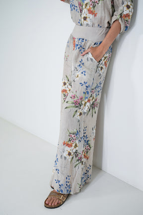 Cream Meagan Linen Pant