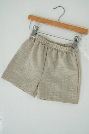 Beige Noa Shorts Set