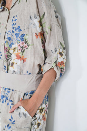 Cream Meagan Linen Shirt