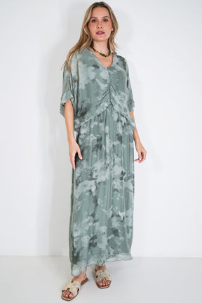 Olive Grace Silk Dress