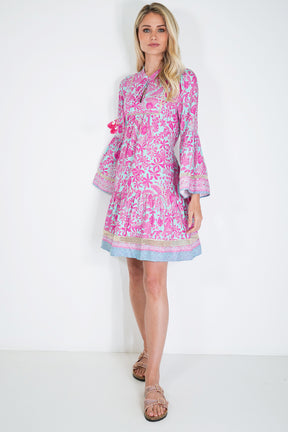 Pink and Turquoise Ekta Tunic