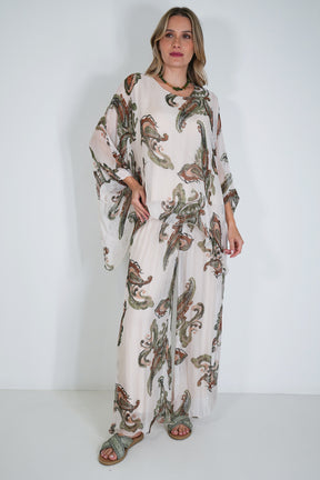 Olive Mary Silk Harem Pant