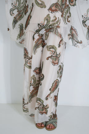 Olive Mary Silk Harem Pant