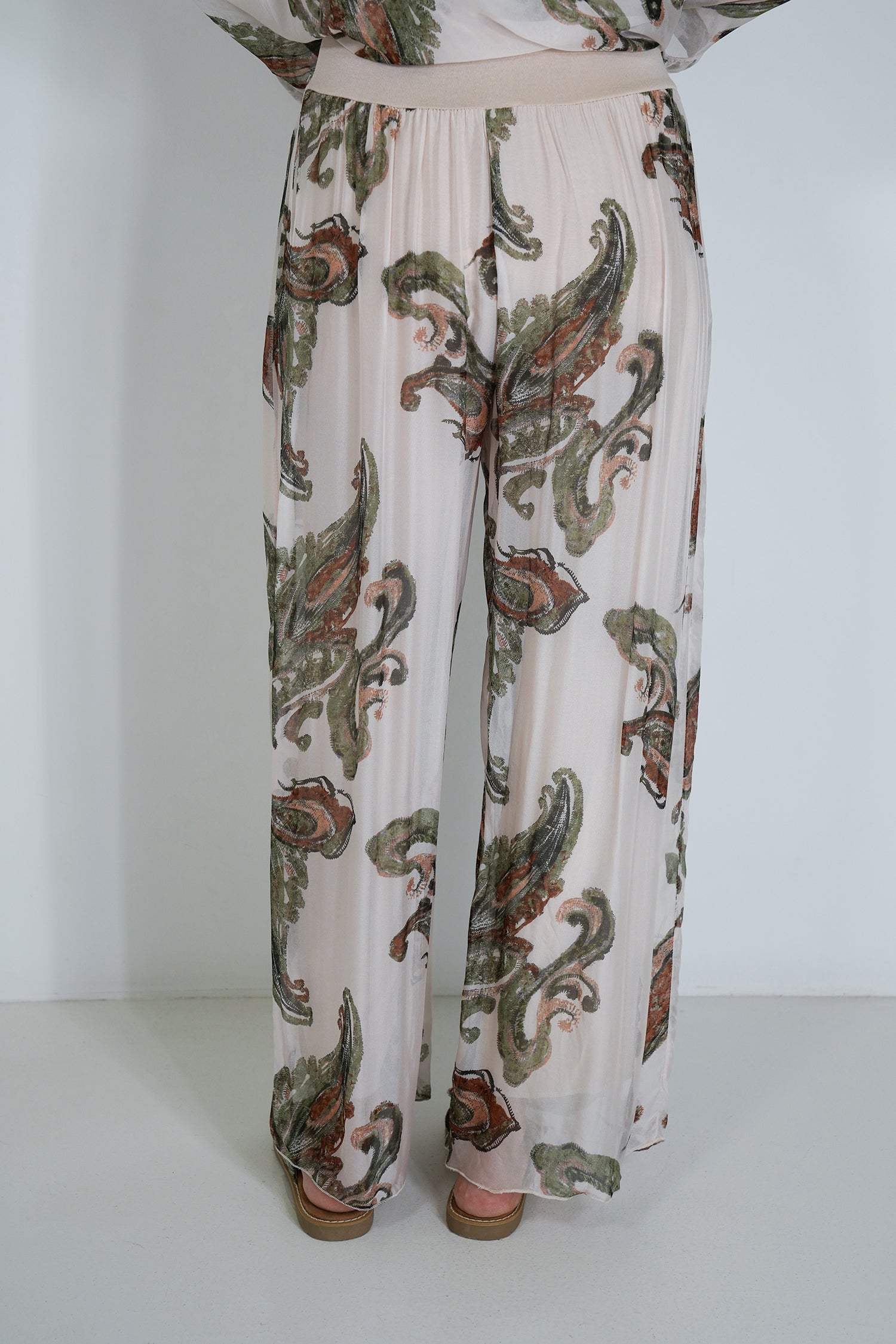 Olive Mary Silk Harem Pant