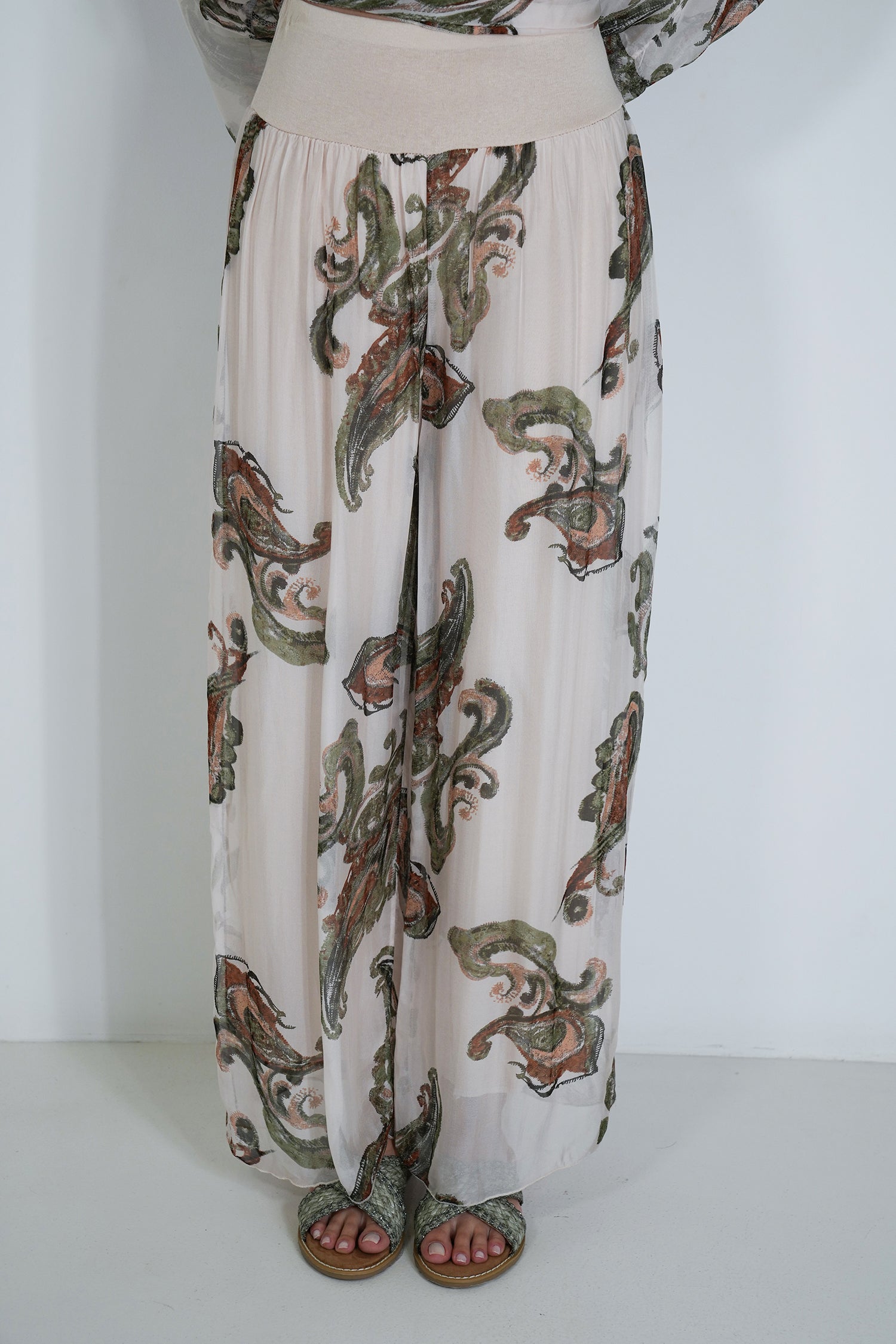 Olive Mary Silk Harem Pant