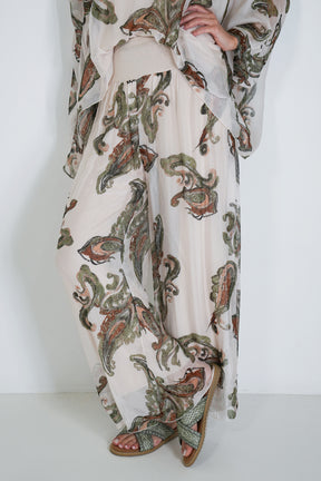 Olive Mary Silk Harem Pant