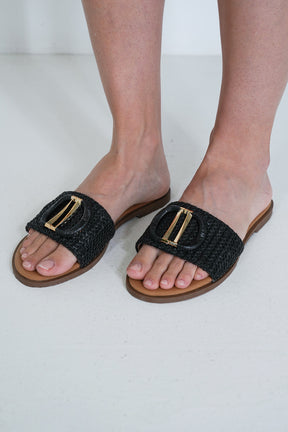 Black Monaco Sandal