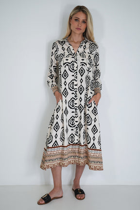 Black Hannah Shirt Dress