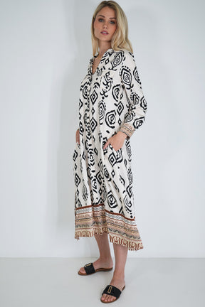 Black Hannah Shirt Dress