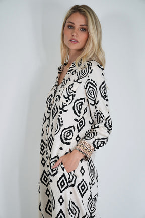 Black Hannah Shirt Dress