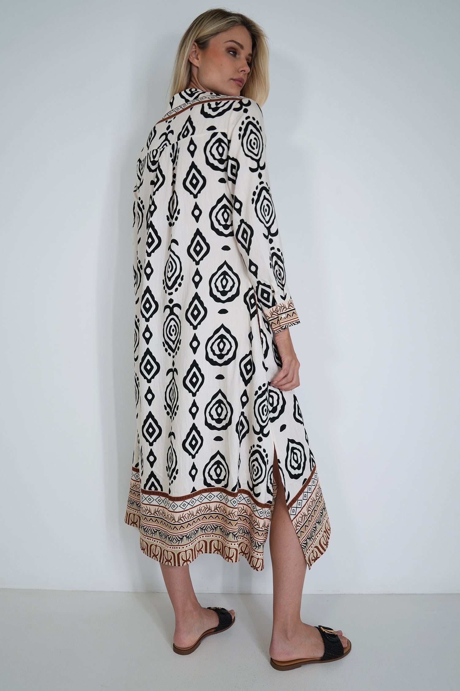 Black Hannah Shirt Dress