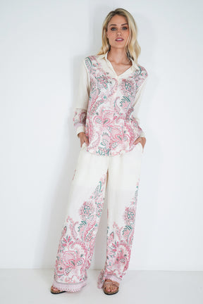 Cream and Blush Zerene Pant