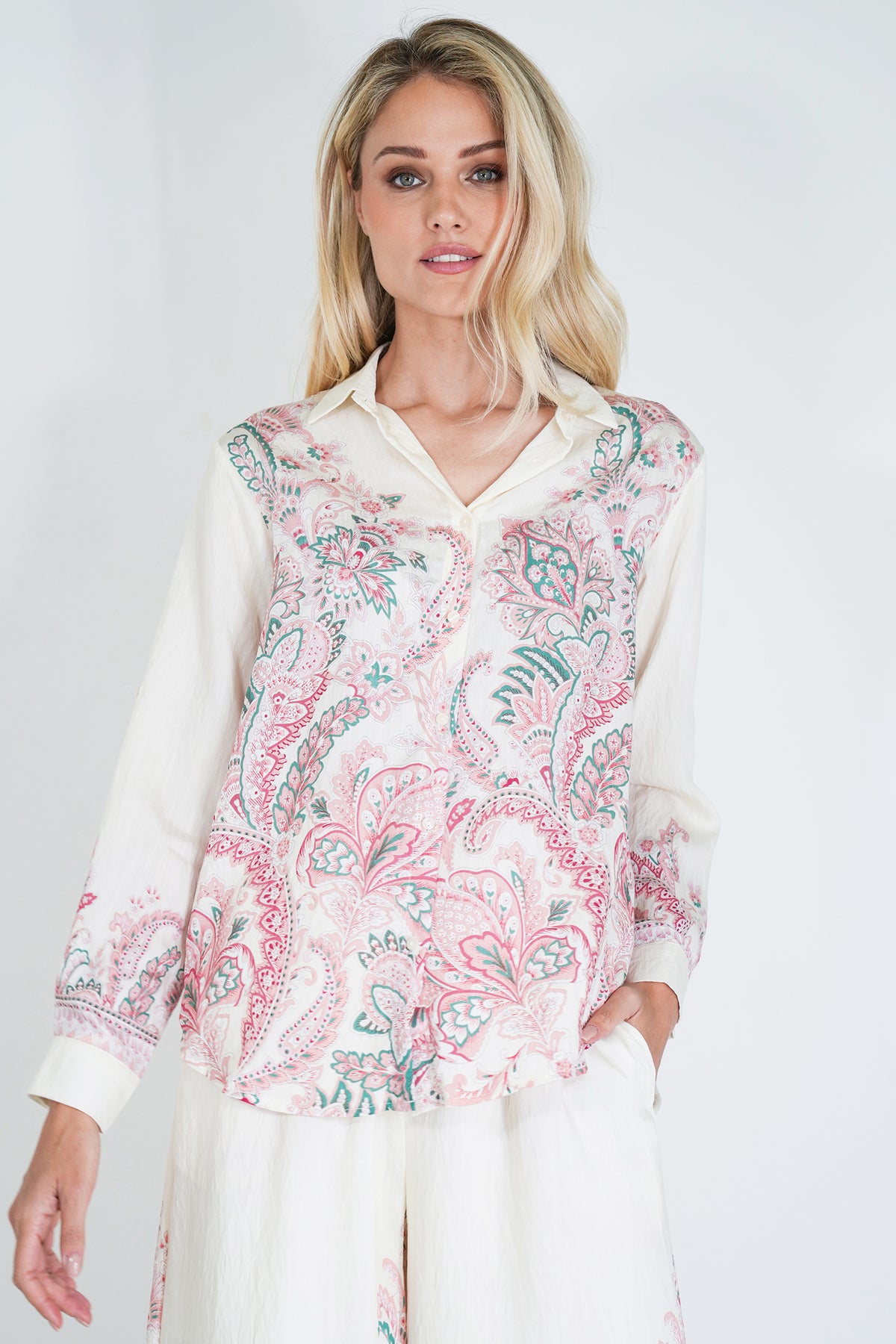 Cream Blush Zerene Blouse