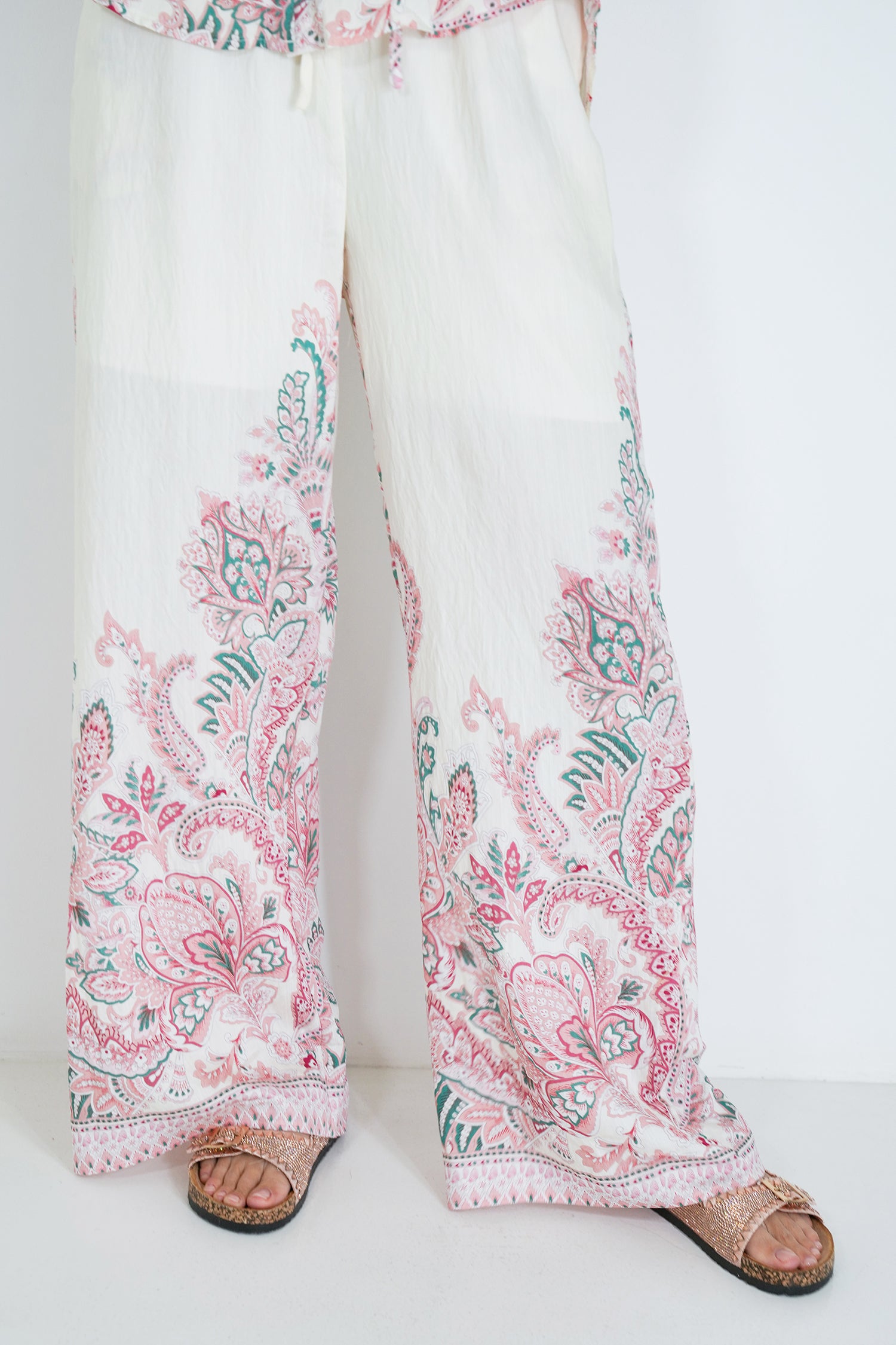 Cream and Blush Zerene Pant
