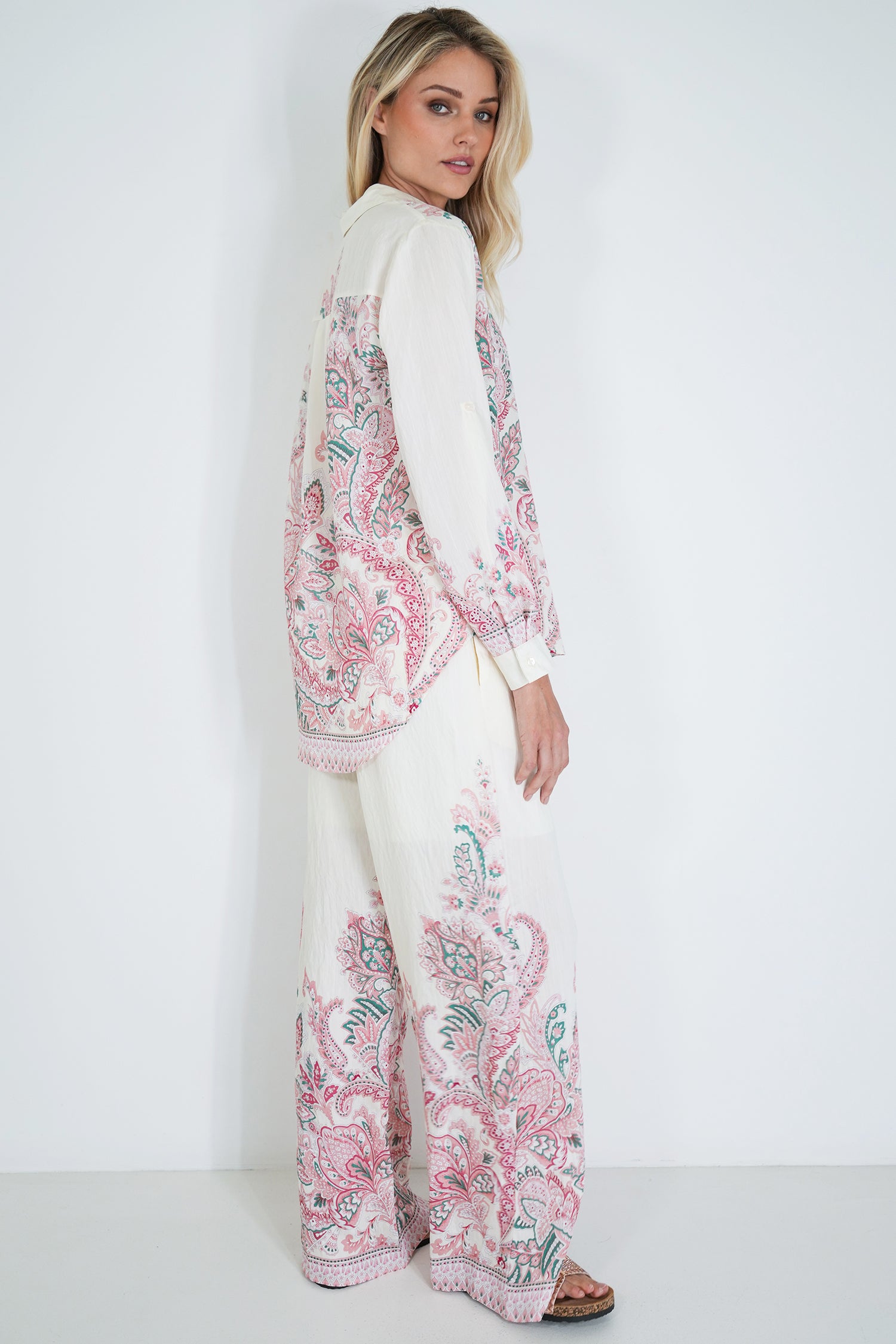 Cream and Blush Zerene Pant