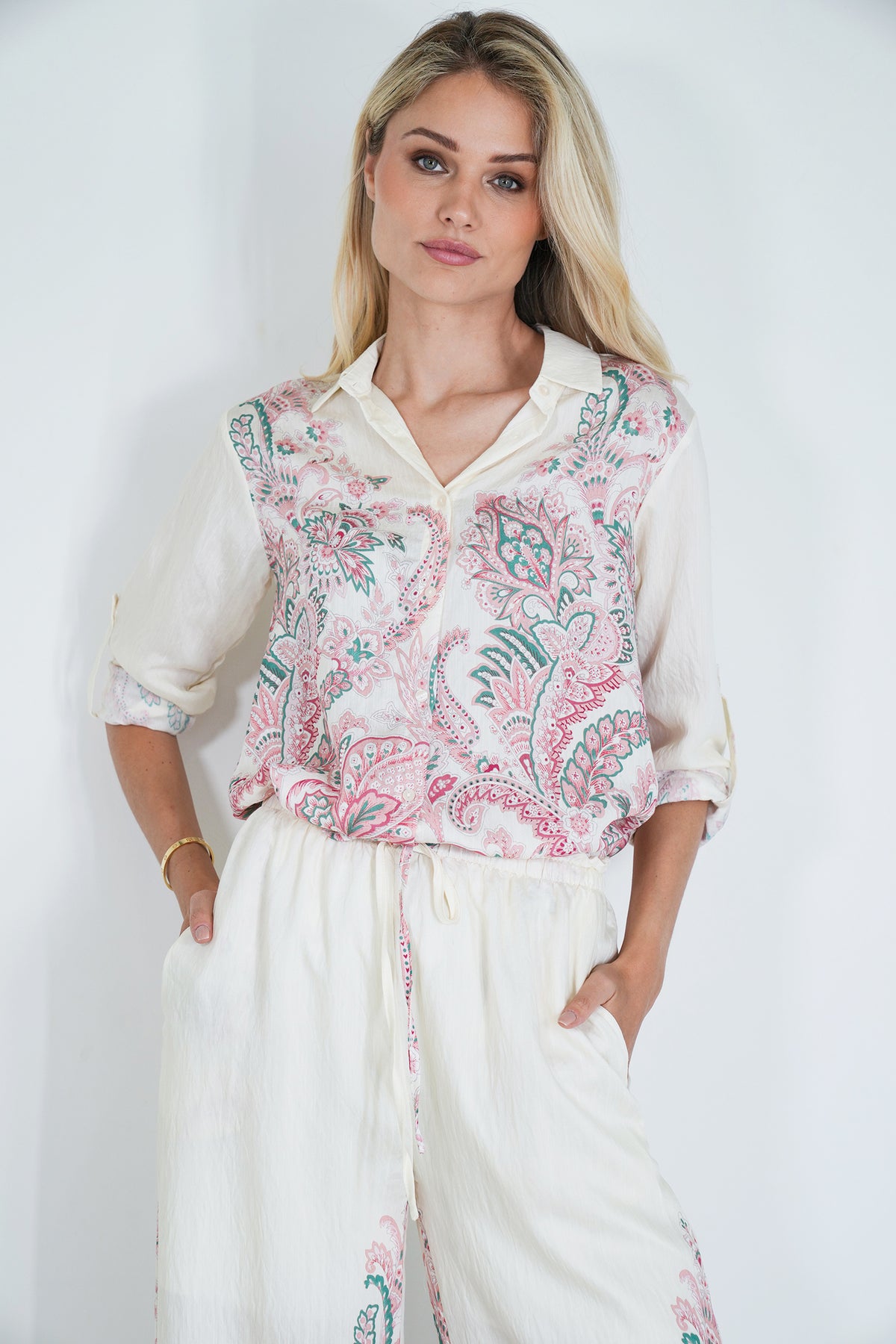 Cream Blush Zerene Blouse