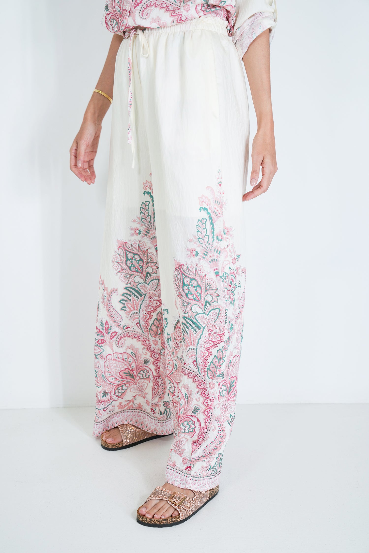 Cream and Blush Zerene Pant