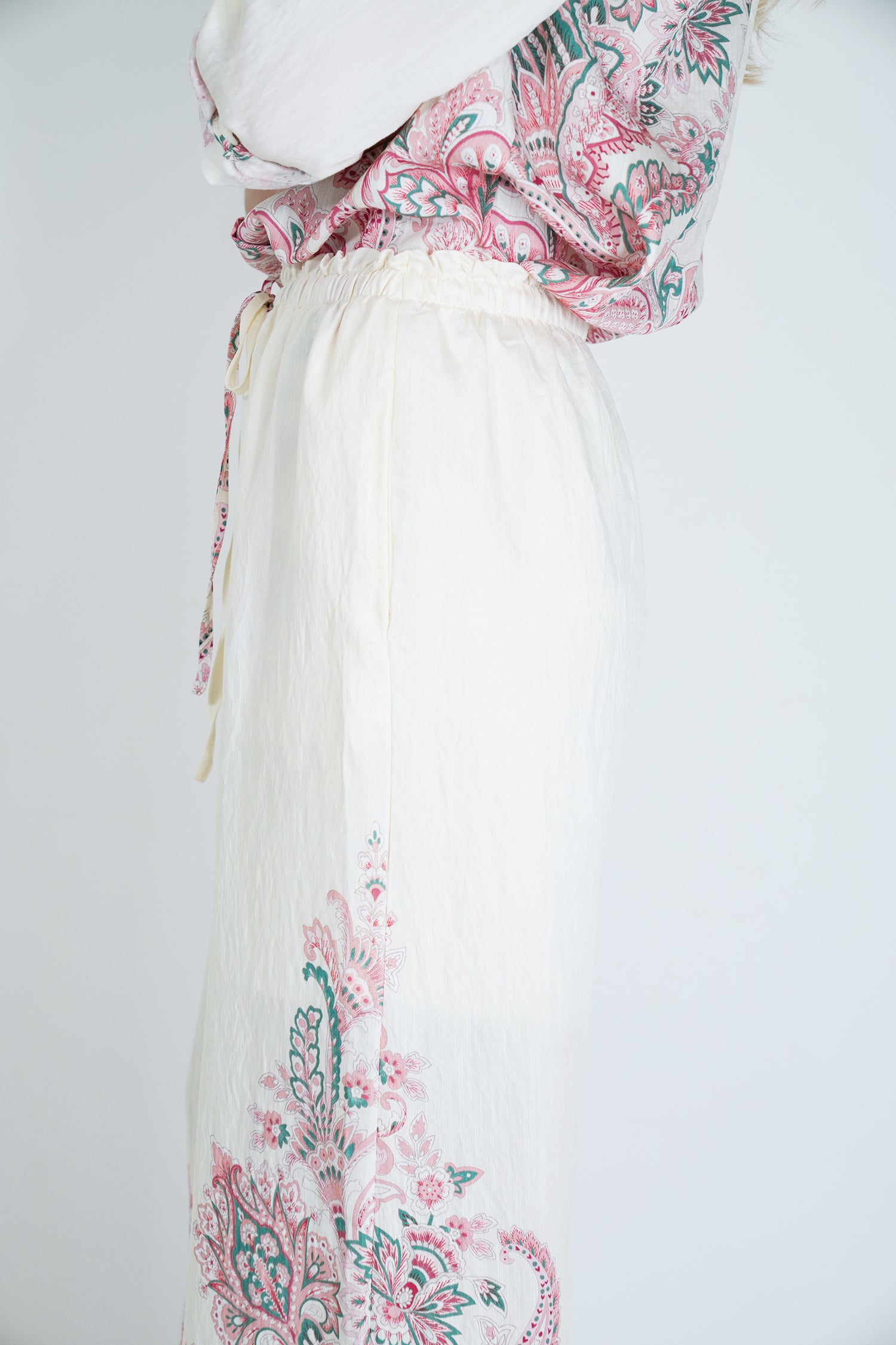 Cream and Blush Zerene Pant