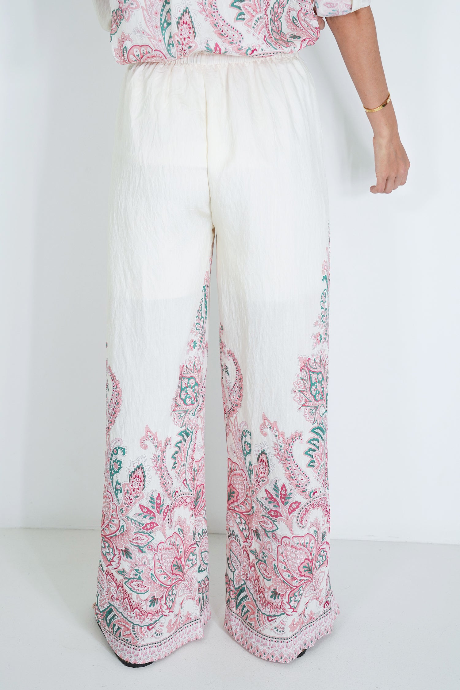 Cream and Blush Zerene Pant