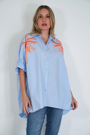 Blue Riviera Long Shirt