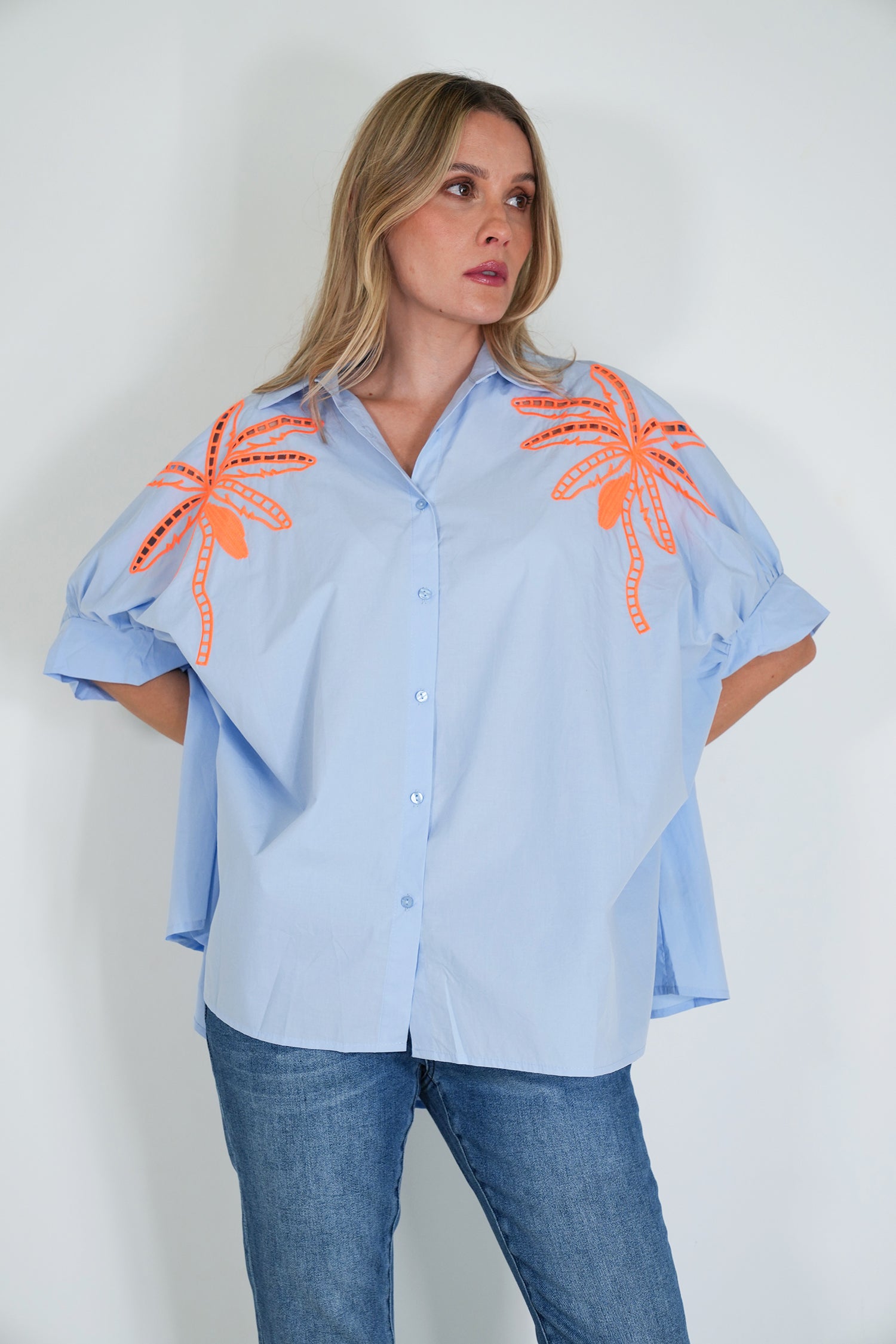 Blue Riviera Long Shirt
