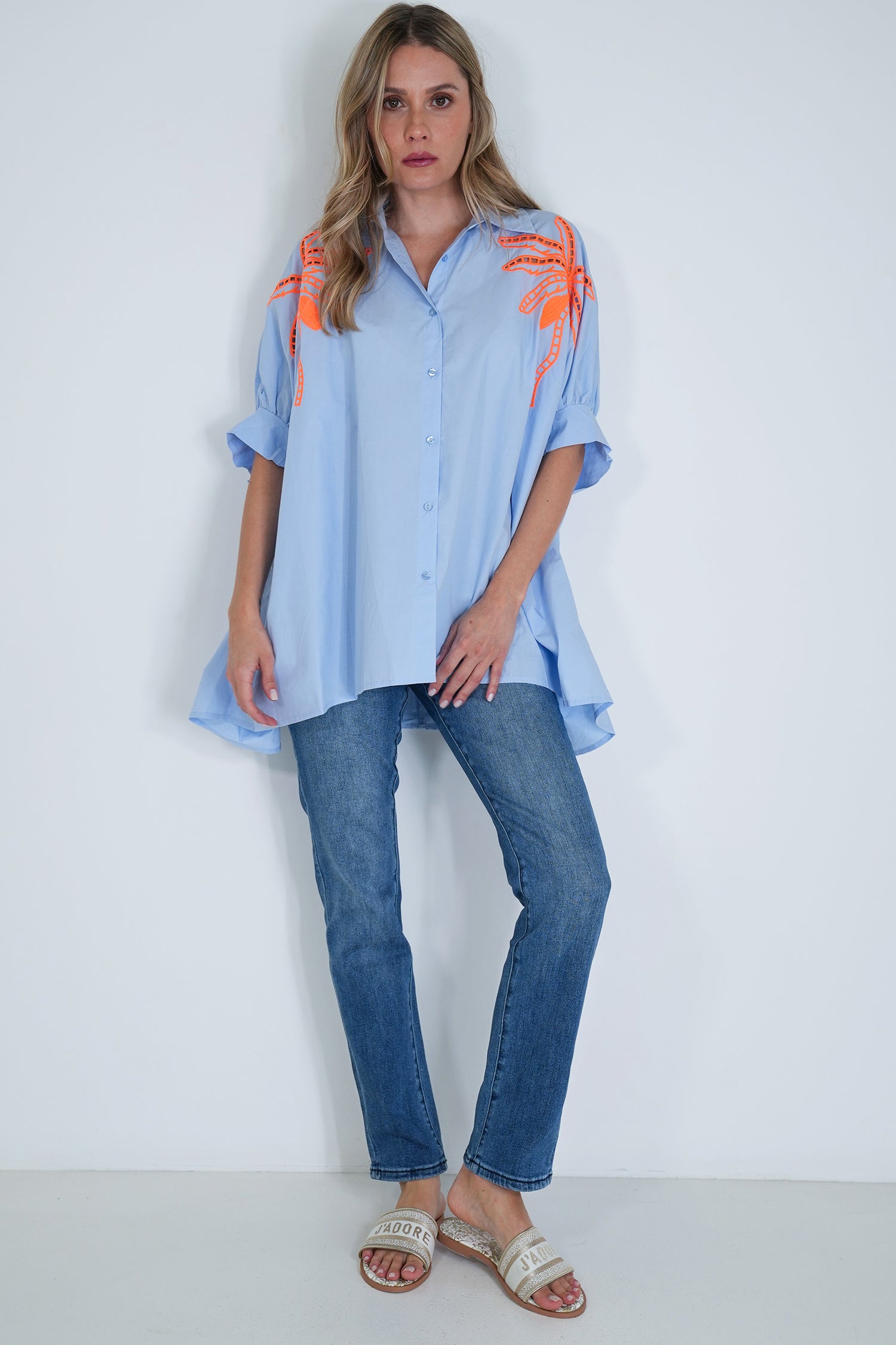 Blue Riviera Long Shirt