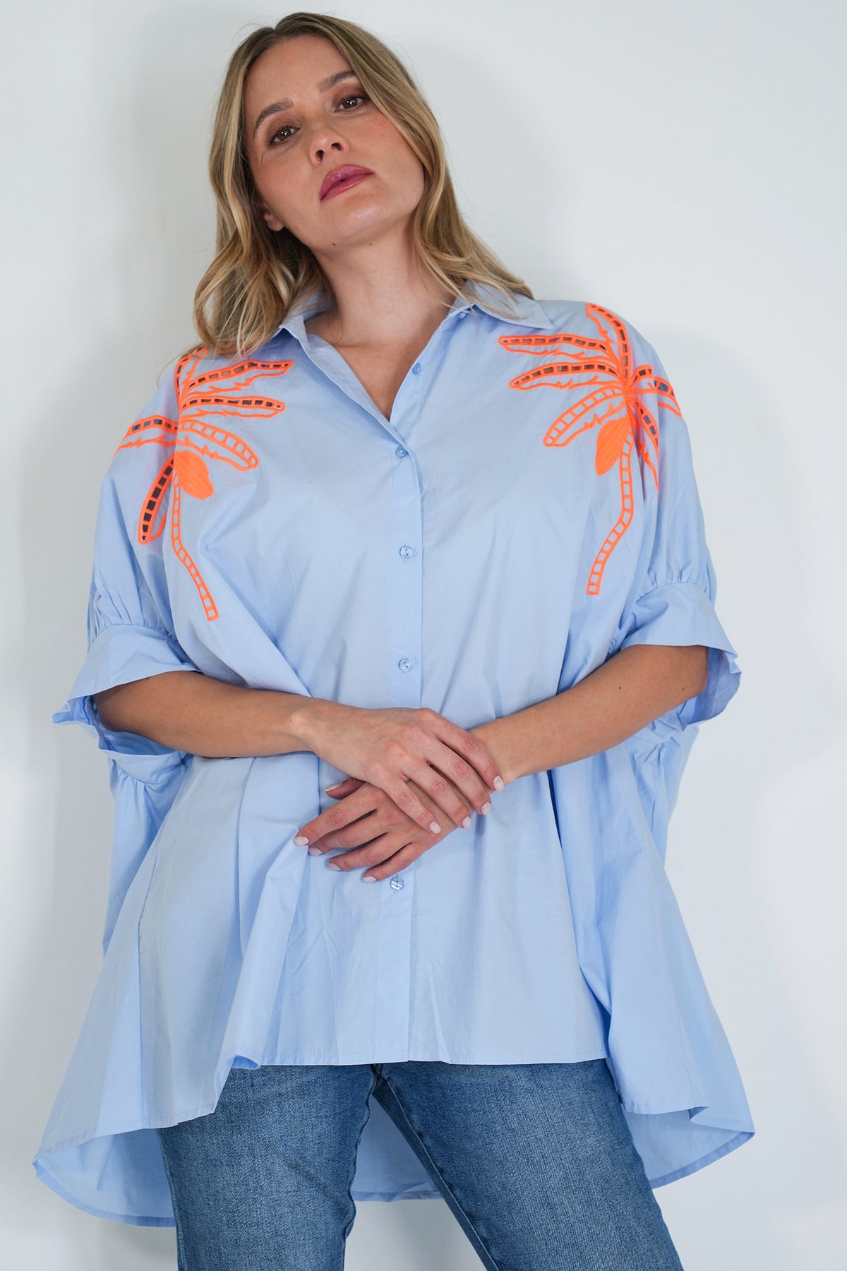 Blue Riviera Long Shirt