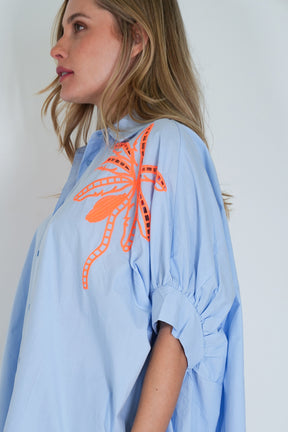 Blue Riviera Long Shirt