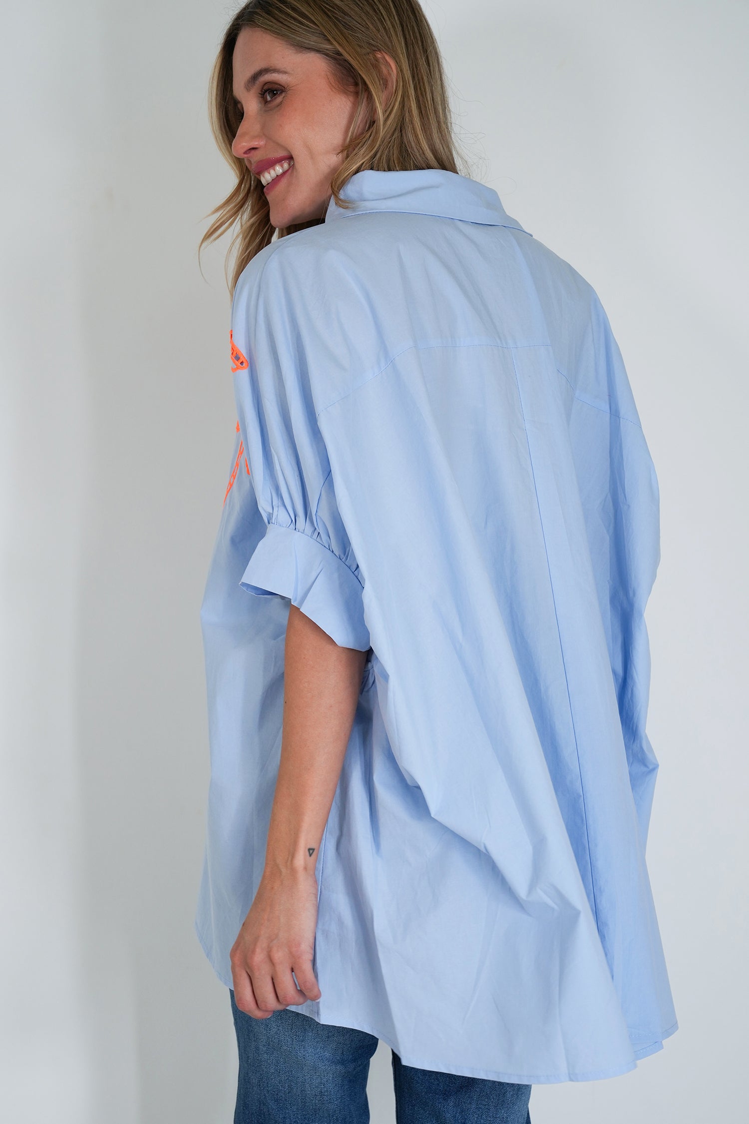 Blue Riviera Long Shirt