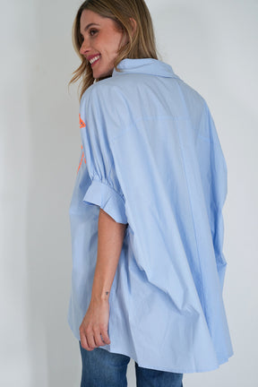 Blue Riviera Long Shirt
