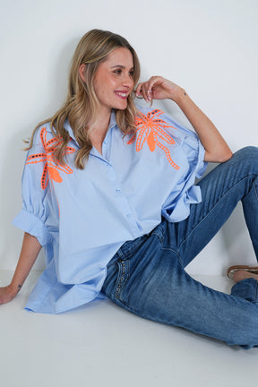 Blue Riviera Long Shirt