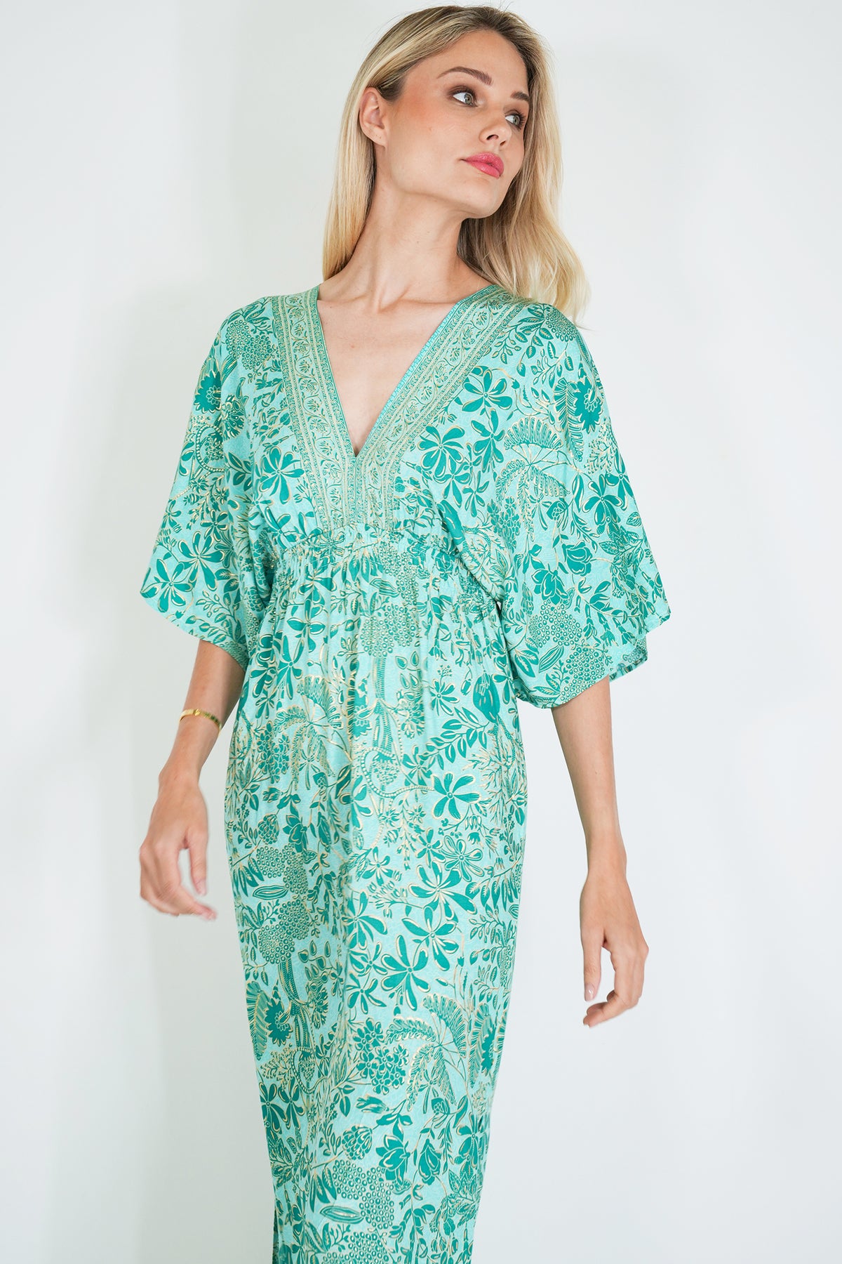 Turquoise and Teal Resort Dress