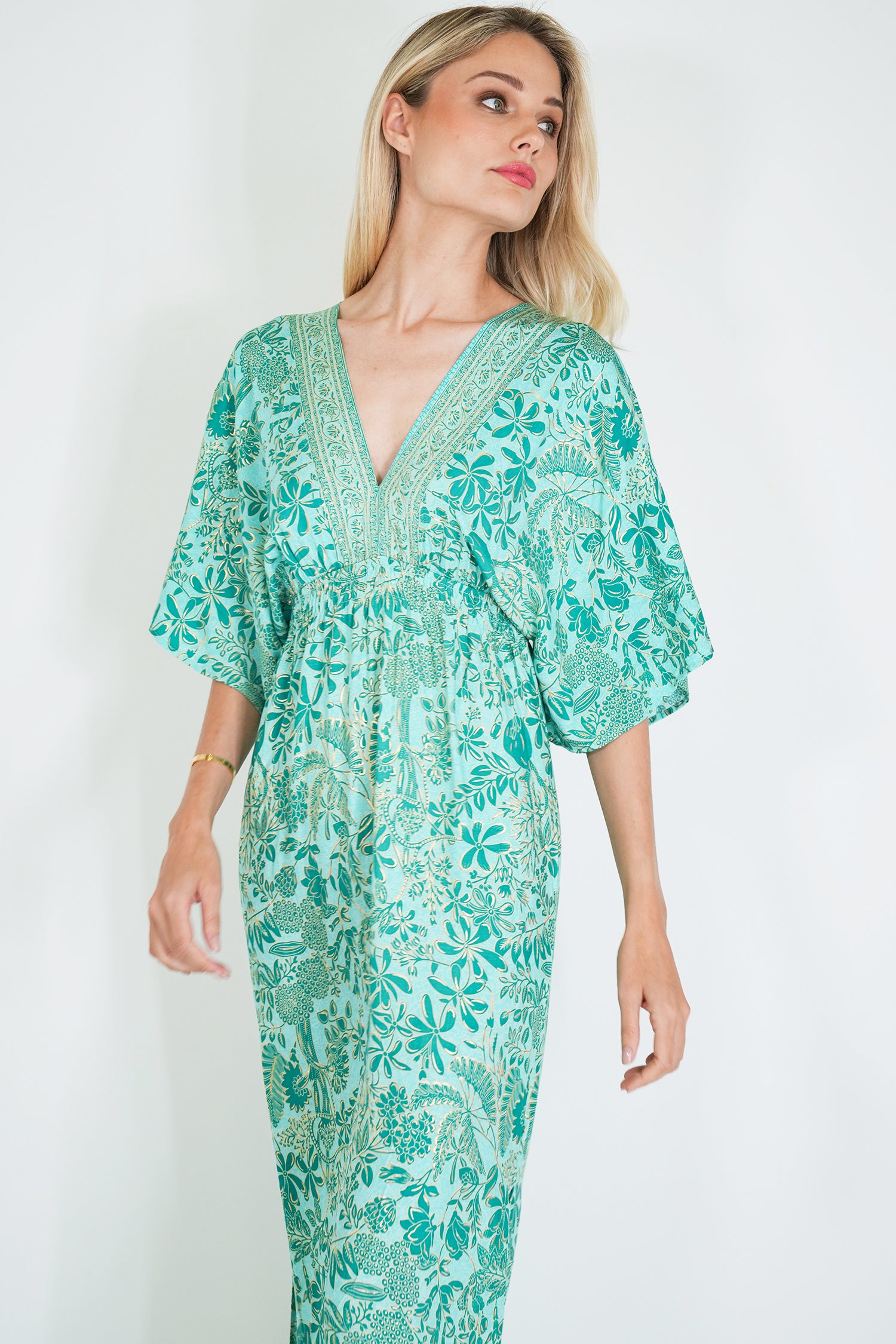 Turquoise and Teal Resort Dress