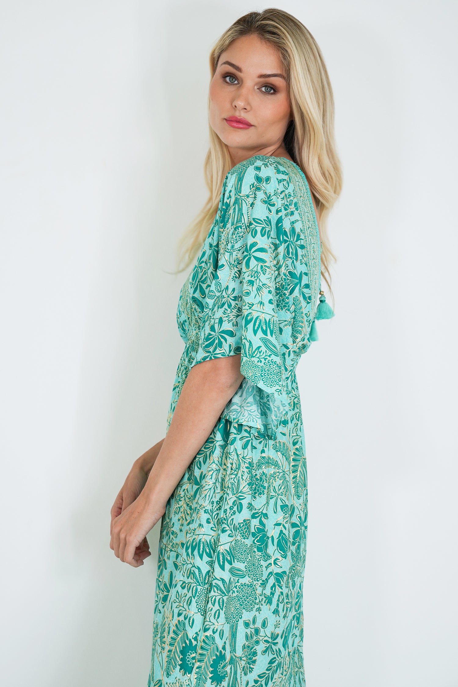 Turquoise and Teal Resort Dress