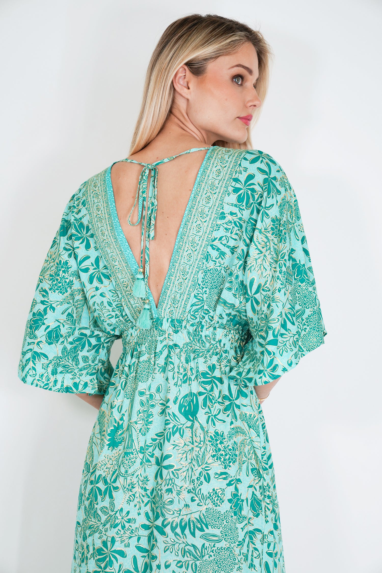Turquoise and Teal Resort Dress