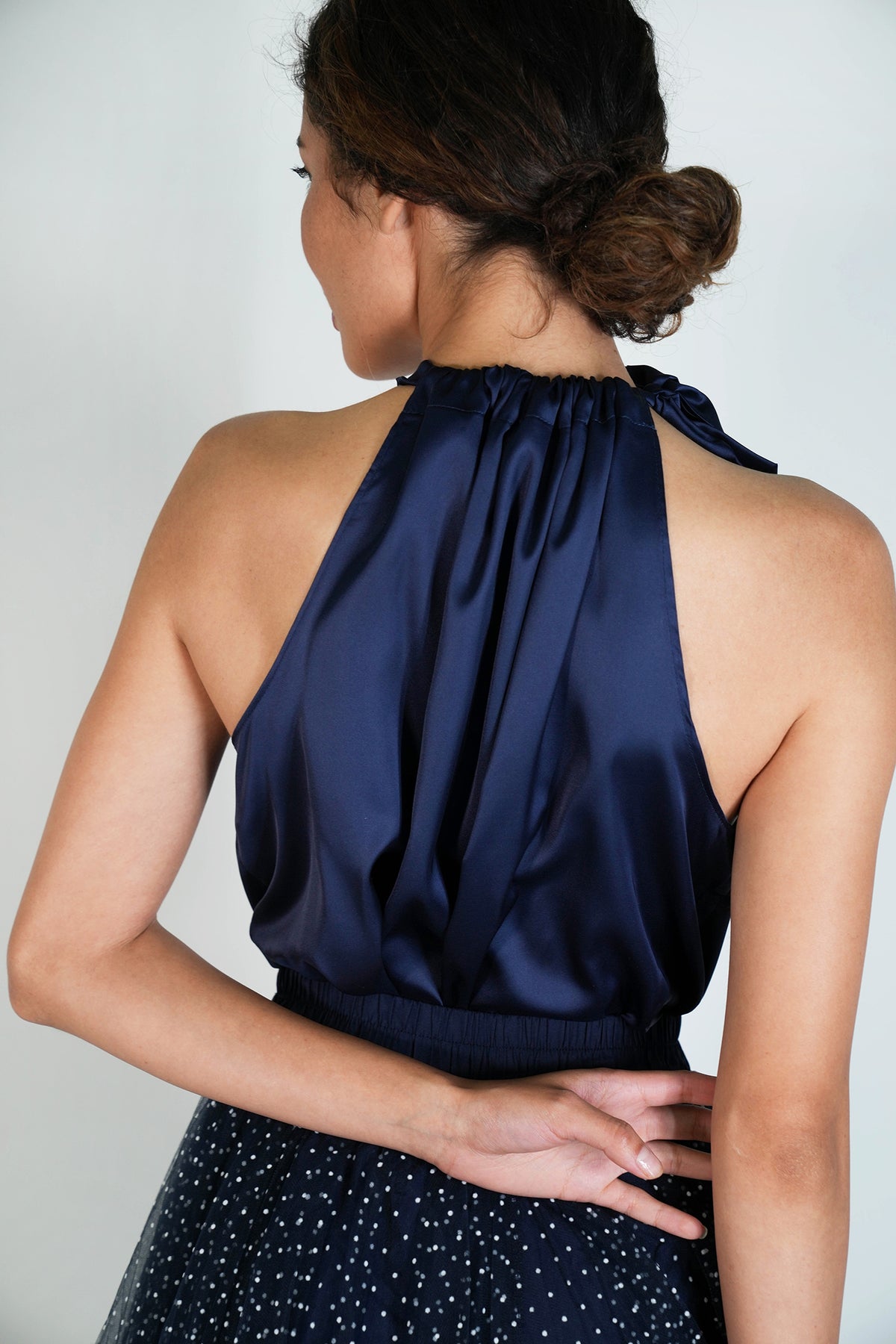 Navy Halter Top
