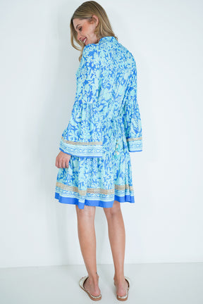 Cobalt and Turquoise Ekta Tunic