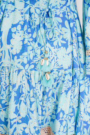 Cobalt and Turquoise Ekta Tunic