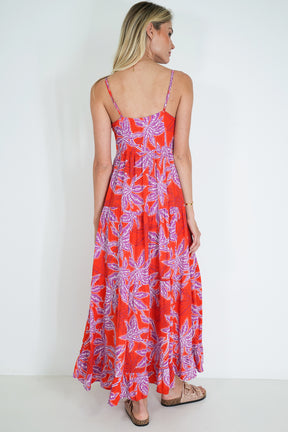 Red and Purple Kate Strap Dress